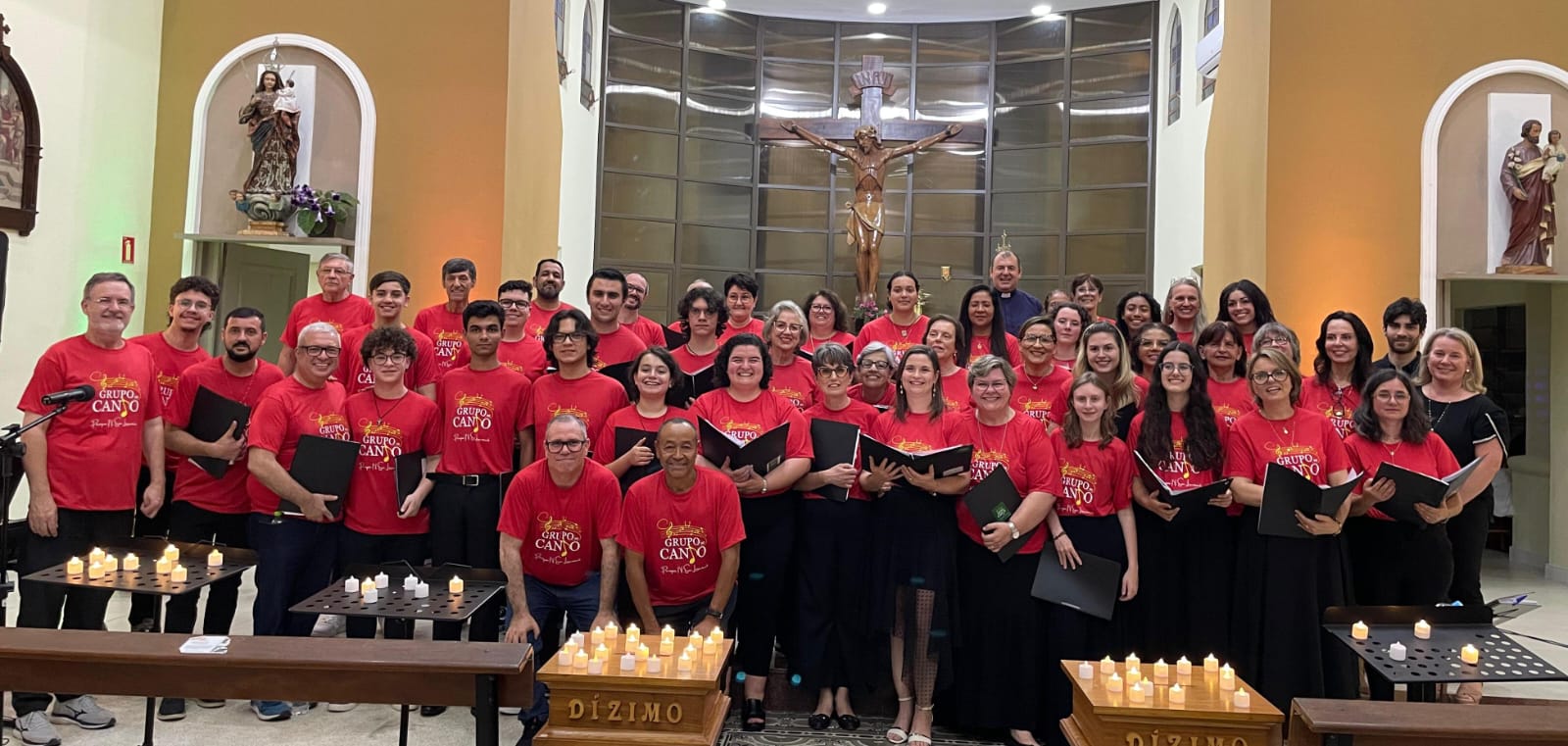 Cantata de Natal na paróquia Nossa Senhora do Livramento