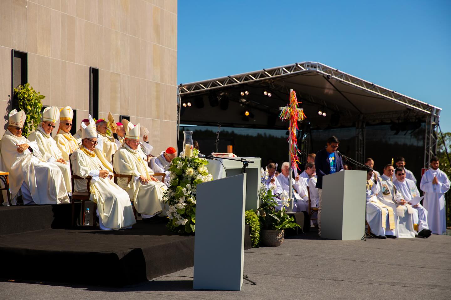Dom Jaime Cardeal Spengler participa da inauguração do Cristo Protetor em Encantado