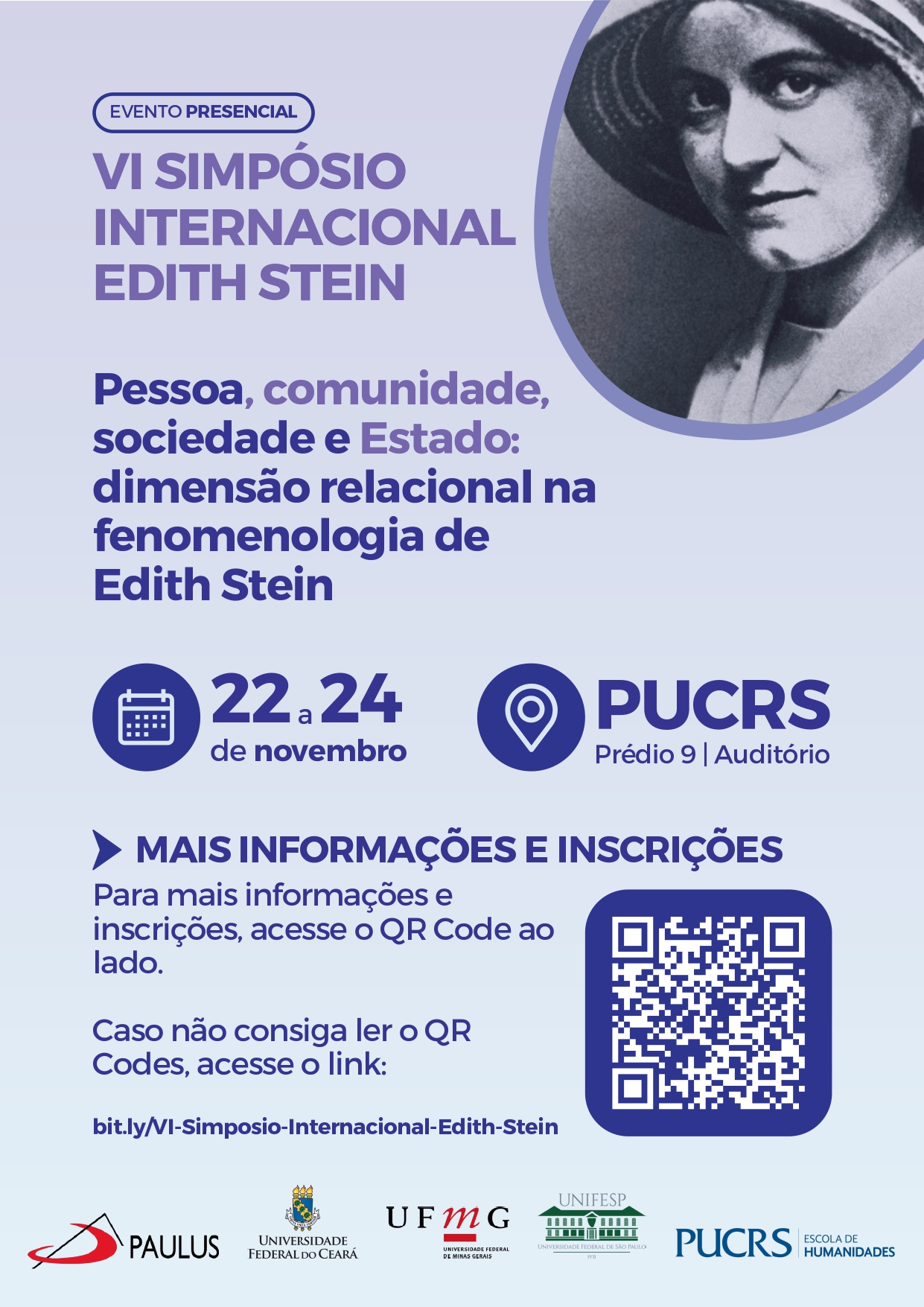 PUCRS sedia seminário internacional sobre Edith Stein