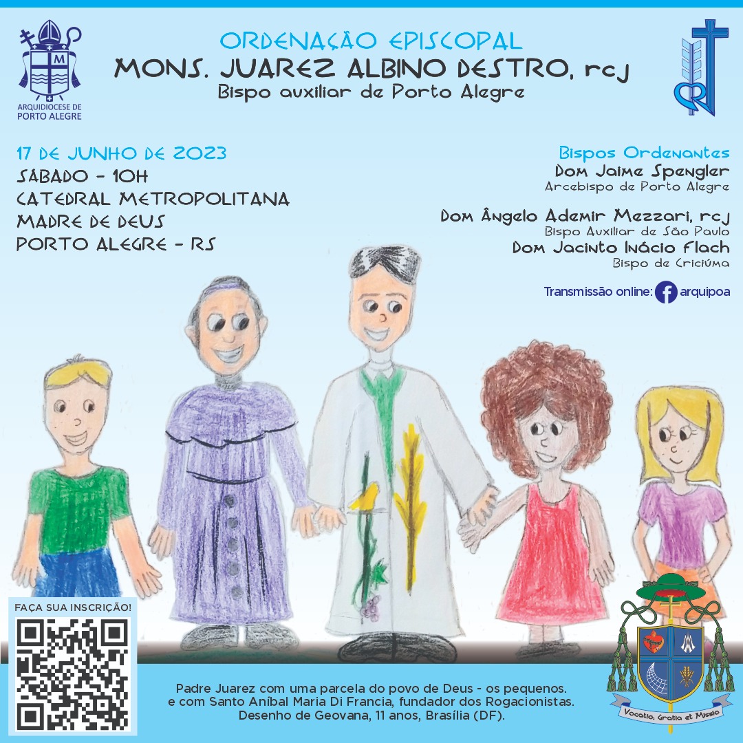Coloque na agenda: ordenação episcopal de Monsenhor Juarez Destro será celebrada no sábado (17)