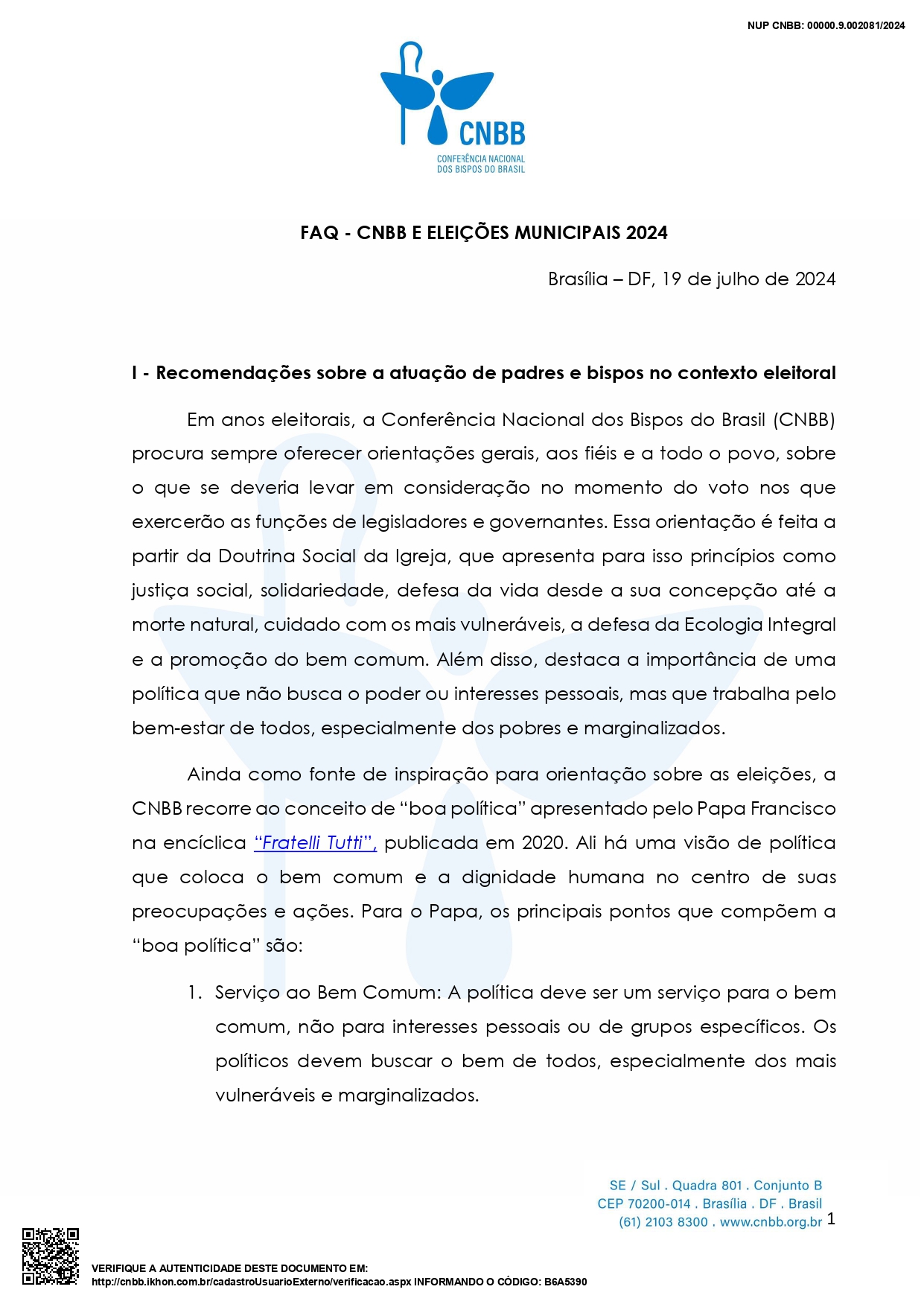 Cartilha de Orientação Política 2024 está disponível em PDF