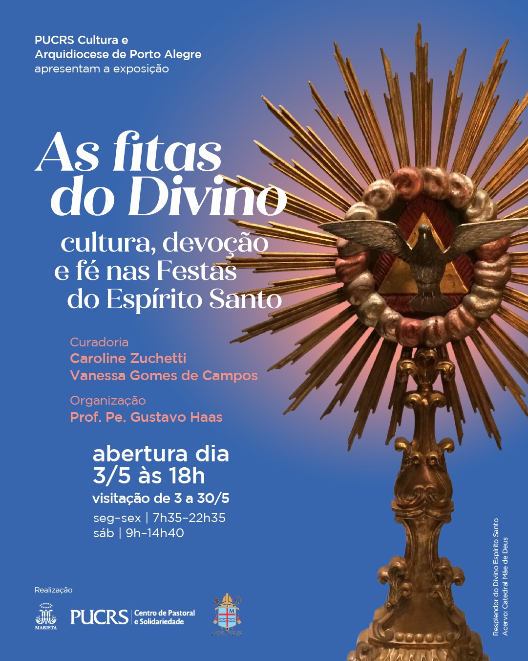 Exposição aborda a devoção ao Divino Espírito Santo