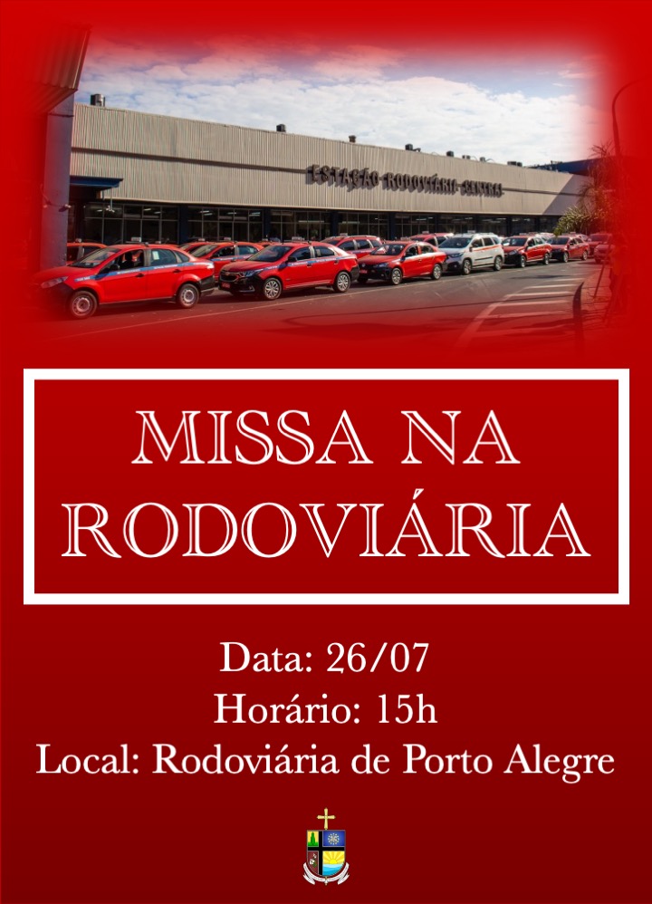 Missa na Rodoviária de Porto Alegre marca o dia de São Cristóvão - padroeiro dos motoristas