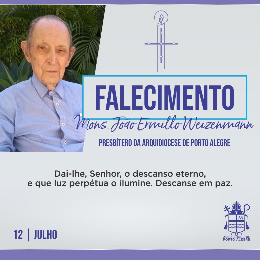 Falecimento: Mons. João Ermillo Weizenmann