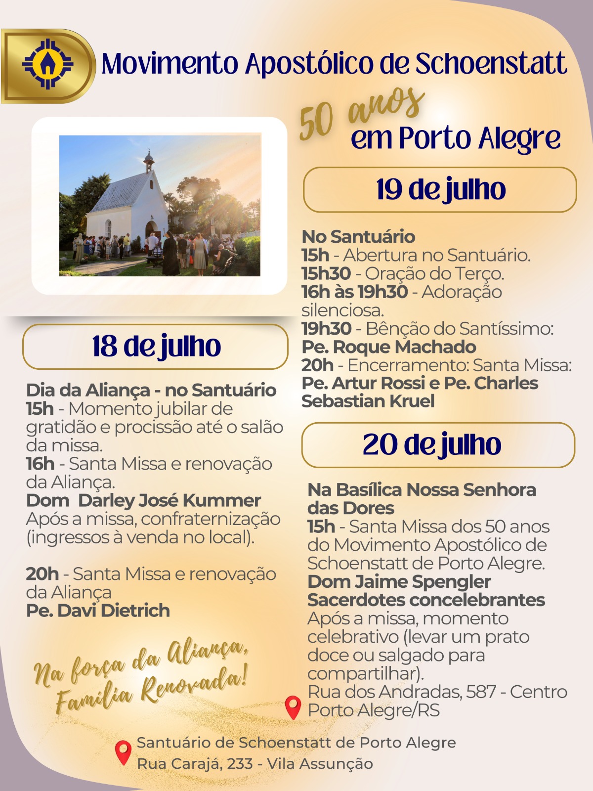 Movimento de Schoenstatt celebra 50 anos de presença em Porto Alegre