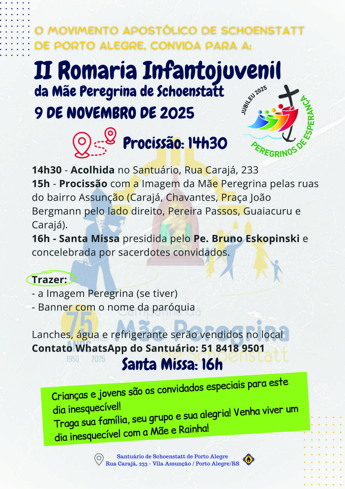 II Romaria Infantojuvenil da Mãe Peregrina de Schoenstatt 2025