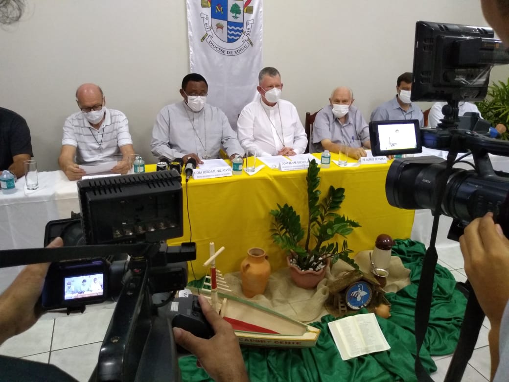 Dom Jaime Spengler encerra visita à diocese de Xingu-Altamira com coletiva de imprensa