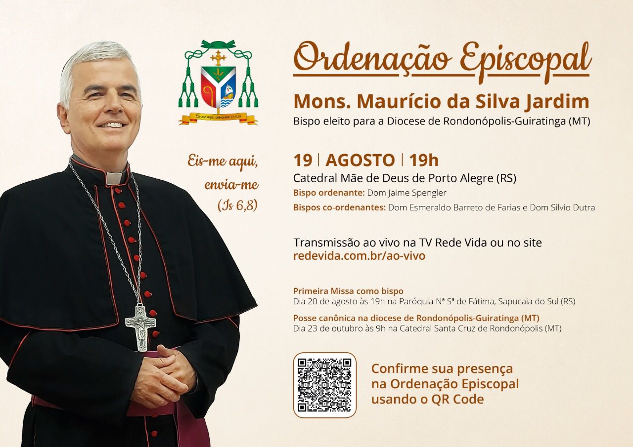 Monsenhor Maurício Jardim participará da Semana Vocacional em Sapucaia do Sul