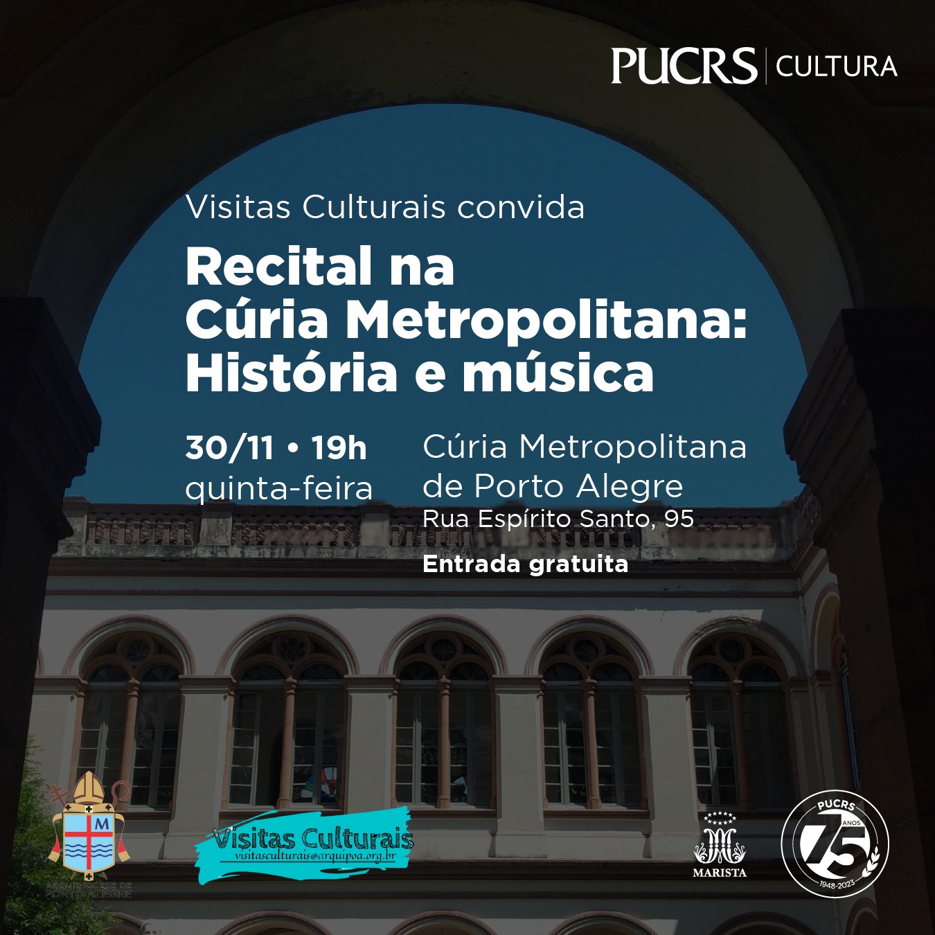 Recital na Cúria Metropolitana: História e música 