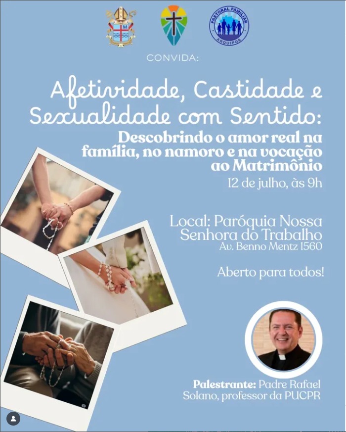 Setor Juventude e Pastoral Familiar promovem manhã de reflexão sobre o amor verdadeiro