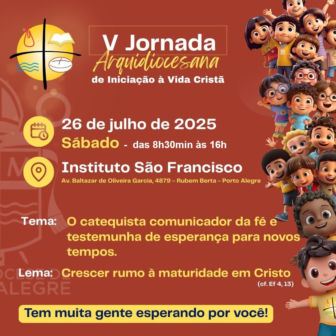Catequistas da Arquidiocese se preparam para a 5ª Jornada da Iniciação à Vida Cristã
