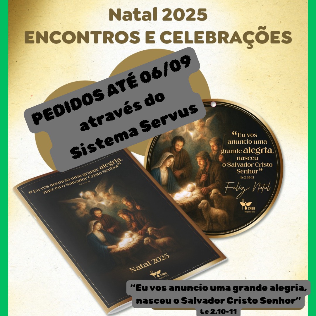 Já está disponível o formulário para encomenda do Material de Advento e Natal 2025