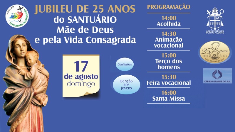 Pe. Valdir dos Santos convida para o Jubileu do Santuário Mãe de Deus