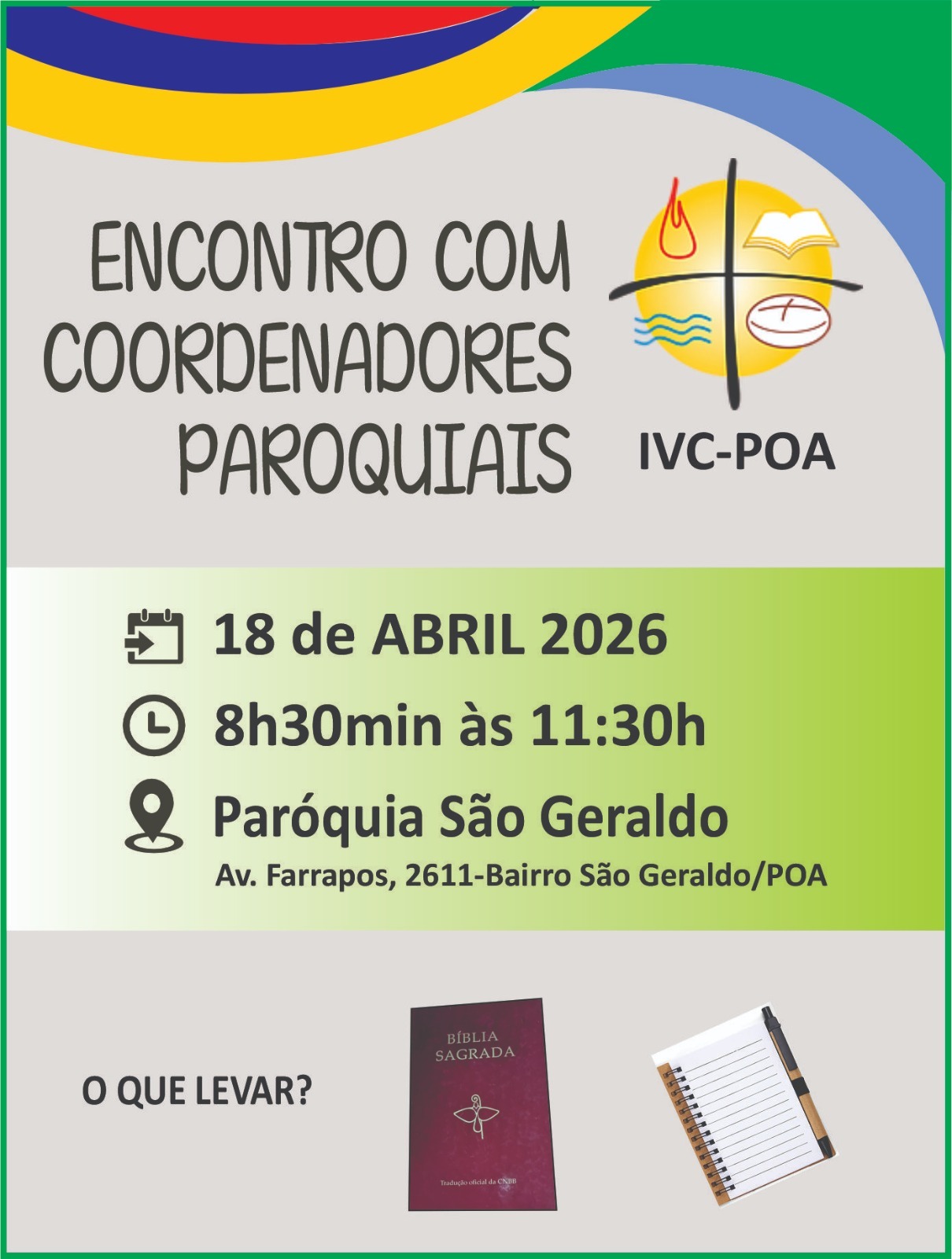 Encontro reúne coordenadores paroquiais da Iniciação à Vida Cristã em Porto Alegre