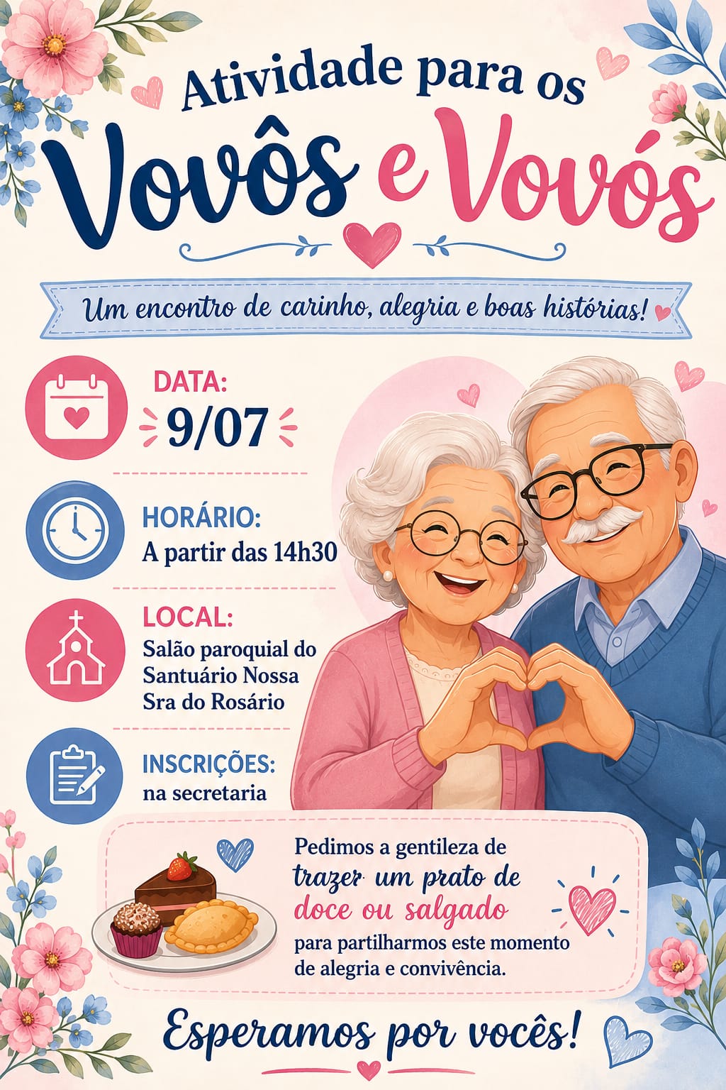 Santuário Nossa Senhora do Rosário promove encontro especial em homenagem ao Dia dos Avós