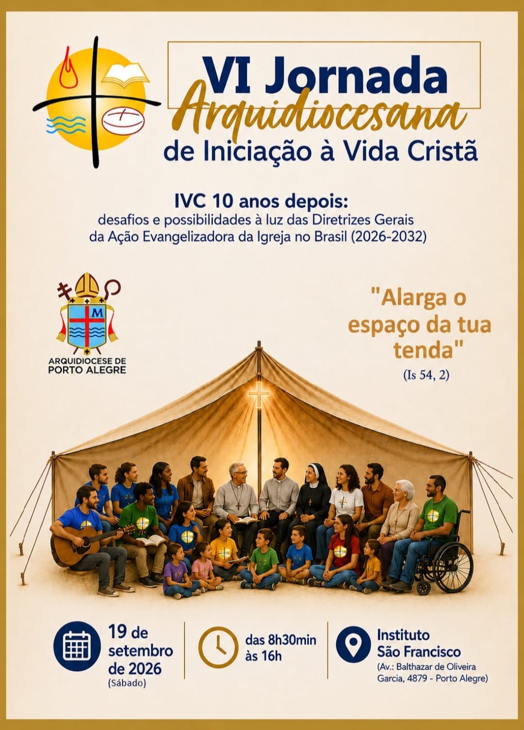 VI Jornada Arquidiocesana de IVC será realizada neste sábado em Porto Alegre