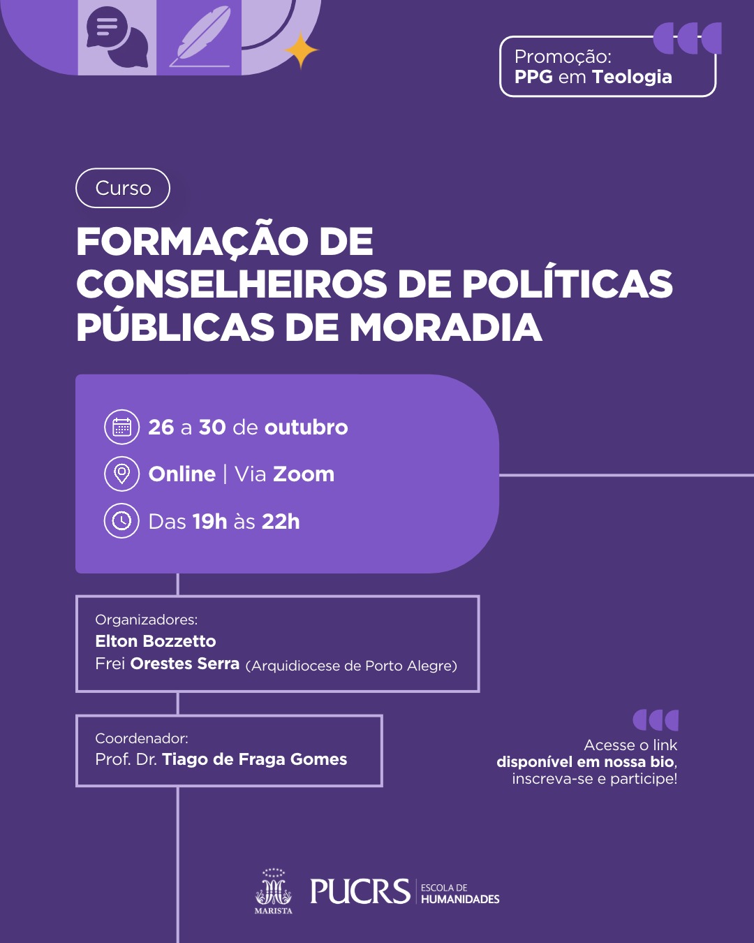 Curso prepara lideranças para atuação nas políticas públicas de moradia