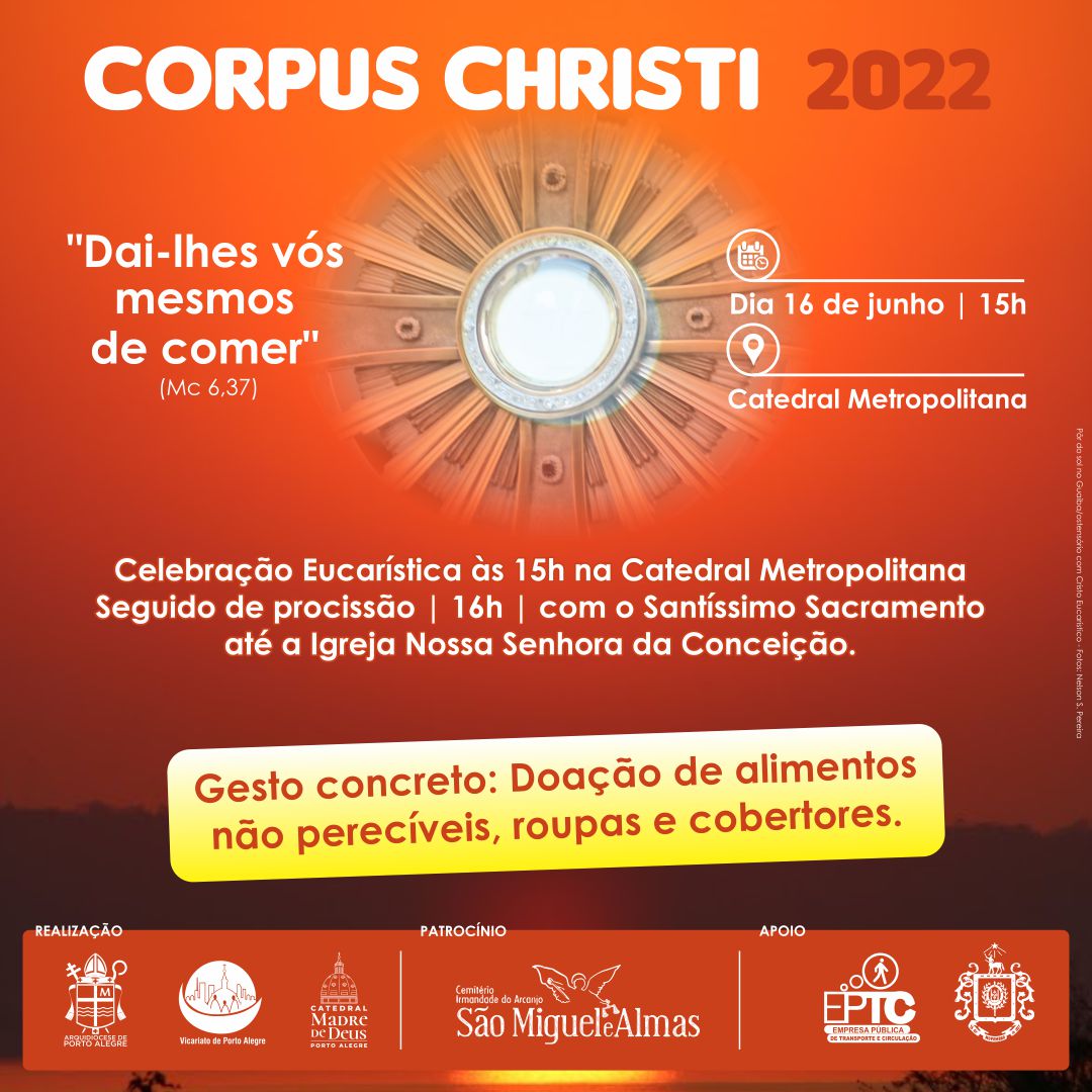 Procissão de Corpus Christi volta a ser realizada em Porto Alegre após dois anos