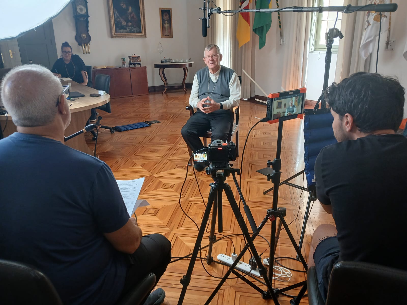 Documentário latino-americano sobre o legado do Papa Francisco:  Equipe esteve em Porto Alegre para entrevistar Cardeal Spengler